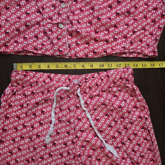 Victoria's Secret Deer 2 Piece Pajamas Pink White Black Size XS - Picture 16 of 16